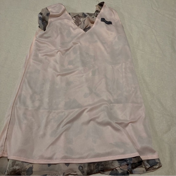 sawyer Chiffon Babydoll Style Dress in Muted Floral Print | Ruffle Hem - Picture 8 of 14